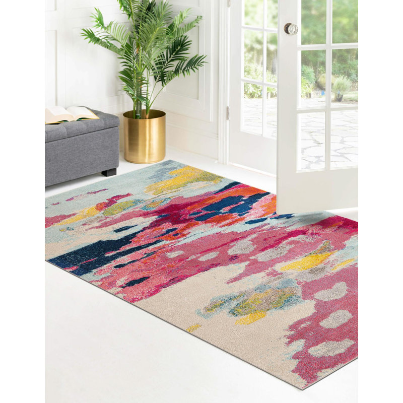 Bungalow Rose Roshan Abstract Rug & Reviews Wayfair